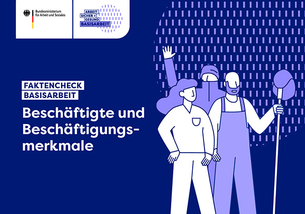 Broschüren-Cover "Faktencheck Basisarbeit: Beschäftigte und Beschäftigungsmerkmale"